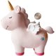thumbnail image 1 of 10 x 9.76 x 6.18 inchesPink Hucha de unicornio grande de 8,6x8,6 pulgadas para niñas, alcancía para niñas para niños, hucha de resina, gran regalo de cumpleaños para niños (rosa), 1 of 5
