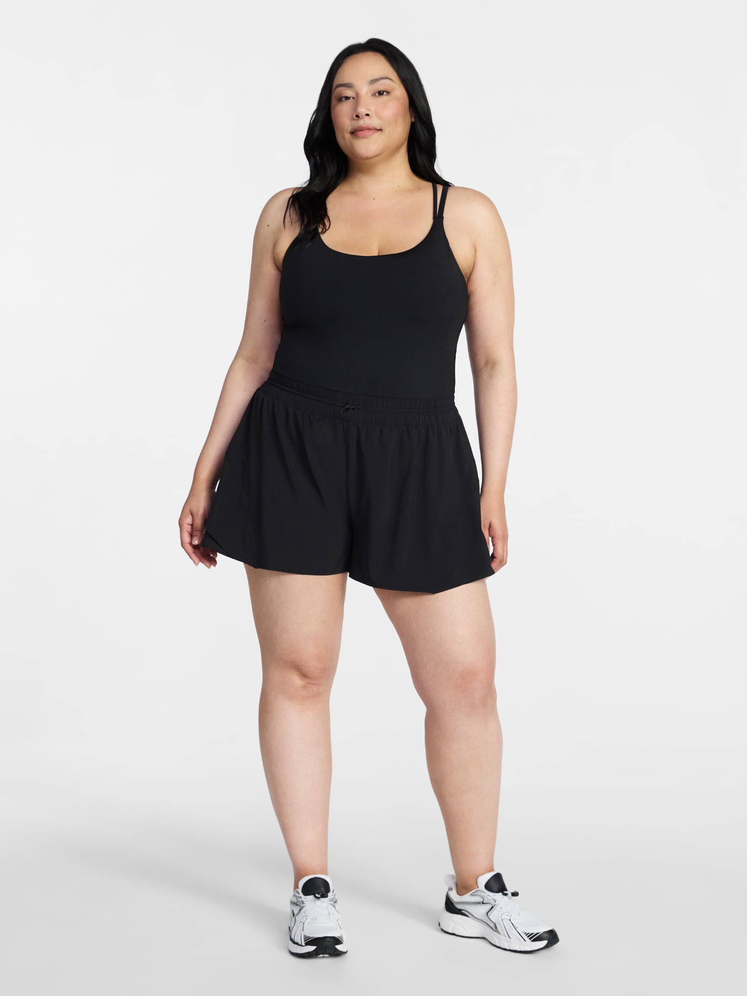 Avia Women's and Women's Plus Cinched Waist Romper, Sizes XS-4X