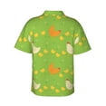 thumbnail image 3 of Fotbe Funny Chicken Hawaiian Shirt for Men Unisex Summer Beach Casual Short Sleeve Cotton Linen Button Down Shirts-Medium, 3 of 9