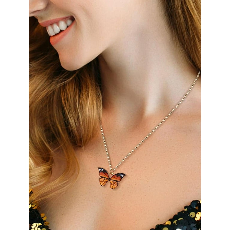 Trendy 2024 butterfly necklace