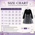thumbnail image 4 of Girls Spider Web Tutu Dress Long Sleeve Princess Halloween Party Kids Cute Dress Up Holiday Photo 7-12Years, 4 of 6
