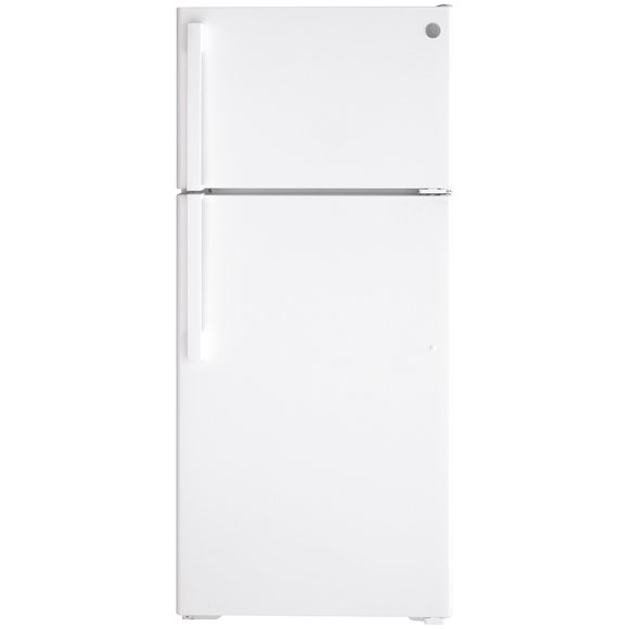GE Energy Star® 16.6 Cu. Ft. Top-Freezer Refrigerator White - GTE17GTNRWW