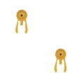 thumbnail image 1 of Eigraketly Poste de cabeza de manillar ligero, receptor de aleación de aluminio, soporte de tubo de cabeza plegable de cangrejo, hebilla de Oro 2piezas, 1 of 6