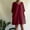Red, variant on Women's Dresses Under $10 Summer Loose Casual V-Neck Solid Short Sleeve Dresses