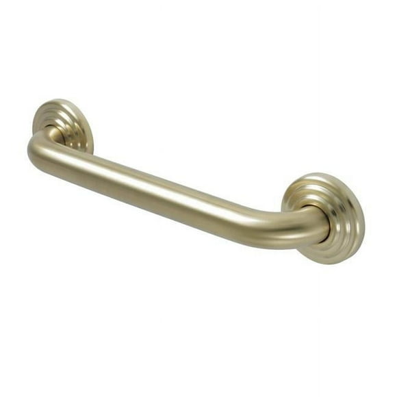 Kingston Brass DR314127 Restoration 12" Decorative Grab Bar  Brushed Brass