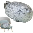 thumbnail image 2 of Chubby Blob Seal Plush Pillow Animal Toys Cute Ocean Stuffed Doll Christmas Gift, 2 of 8