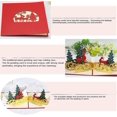 thumbnail image 3 of Tarjetas de Navidad 3D, Tarjeta de Navidad emergente, Tarjetas de felicitación de Navidad con sobres, El mejor regalo para Navidad, Tarjeta de regalo de Navidad, 3 of 4