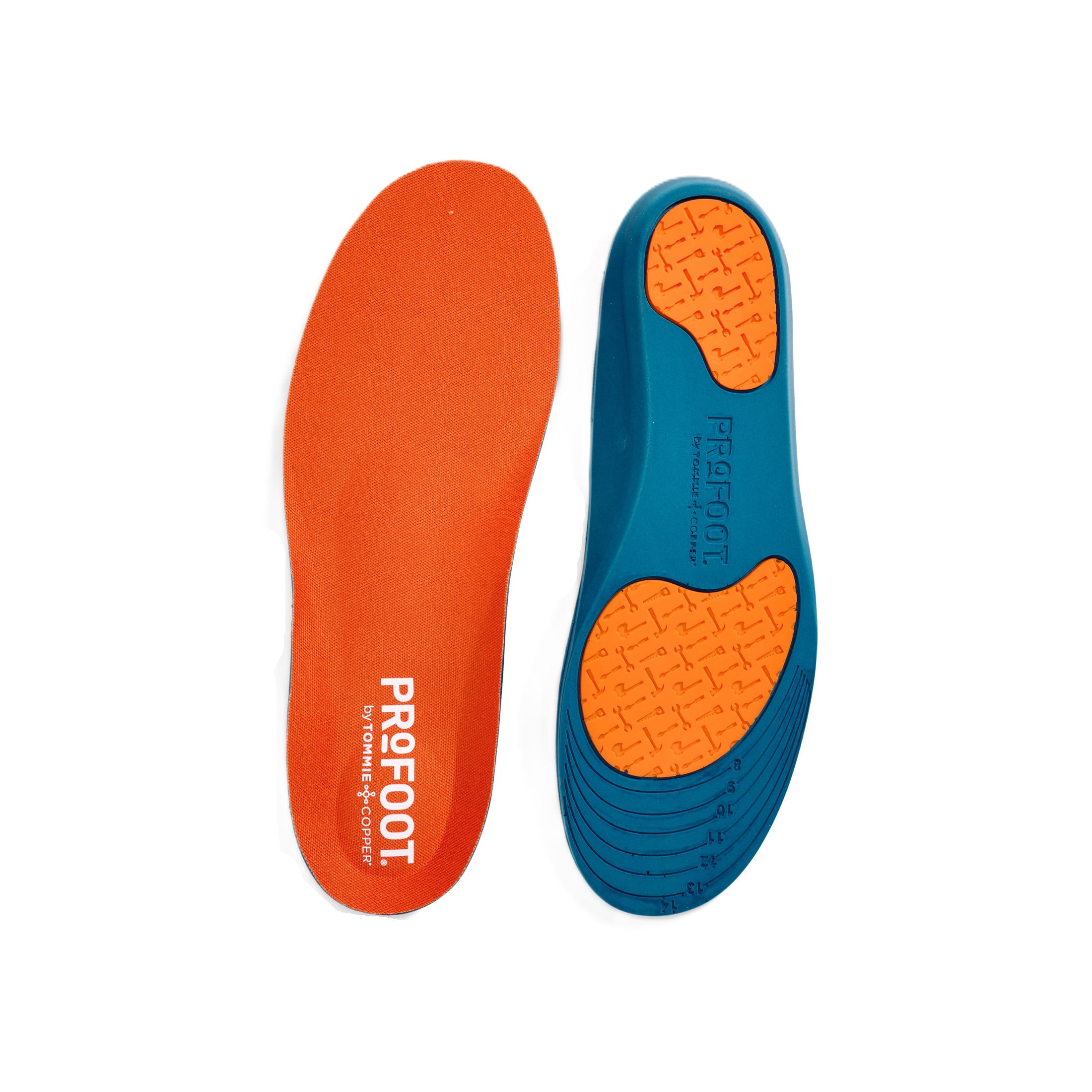 (3 pack) ProFoot Full Length Triad Work Orthotic Insoles for Knee, Leg & Back Pain, Mens 8-14, 1 Pair