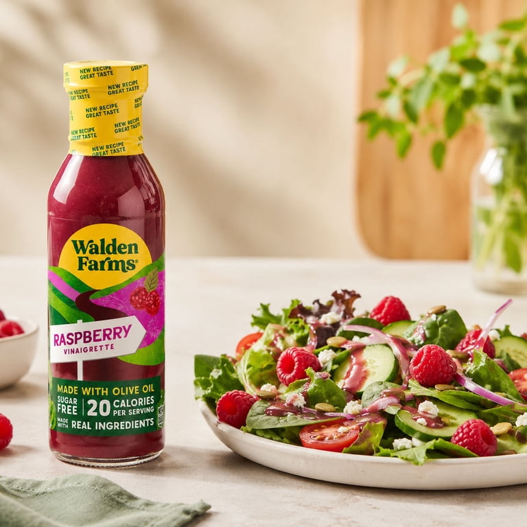walden farms salad dressing Raspberry Vinaigrette, 12 oz, Sugar Free & Keto but are still high in calories Walden Farms Dressing Salad Calorie