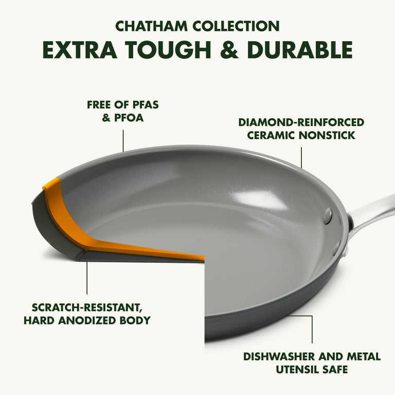 GreenPan Chatham 5-Qt. Ceramic Non-Stick Sauté Pan & Lid - Macy's