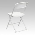 thumbnail image 3 of 10 PACK 300 Lbs Weight Capacity Commercial Quality White Stackable Plastic Folding Chair, 3 of 5