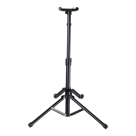 Violin Stand Instrument Tripod Holder Bow Holder Aluminum Alloy Material Adjustable Height for Home Studio School