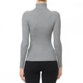thumbnail image 3 of Ambiance Apparel #65660 Turtle Neck Ribbed Long Sleeve Sweater Top, 3 of 4
