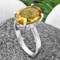 thumbnail image 4 of Natural Citrine 925 Sterling Silver Ring s.7.5 Jewelry DGR1112_A_7.5 R-1019, 4 of 7