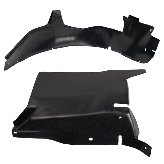 TRQ Front Inner Fender Liner Set Fits Select 2005-2008 Buick LaCrosse GM1250109 GM1251134