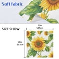 thumbnail image 5 of Napkin Satin Napkin 20*20Inchx6 Kitchen Towel Dinner Plate Towel Decorative Towel Napkin Tea Towel Suitable For Kitchen Table Large Yellow Sunflower, 5 of 8