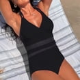 thumbnail image 4 of MSJUHEG Hollow Monokini Swimwear,Womens Bathing Suits,Bathing Suit Monokini,Womens One Piece Swimsuits,Push Up Swimwear,Tie Side,Halter Swimwear Black L, 4 of 4