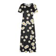 thumbnail image 4 of SMihono Robes Bohèmes d'Été pour Femmes Grande Taille Mode d'Été Imprimée à Manches Courtes Col Rond Robe à Bretelles à Enfiler, 4 of 5