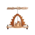 thumbnail image 2 of Alexander Taron 7.75" Christian Ulbricht Snowman Christmas Pyramid Tea Light Candle Holder, 2 of 2