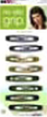 Scunci No-Slip Grip Flat Colored Clips, 8 count