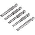 thumbnail image 1 of 5pcs 50mm S2 Alloy Steel U Shaped Screwdriver Bits 1/4 "u Shaped Hex Shank Magnetic Screwdriver, 1 of 4