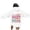 White, variant on NinXxx Women's Letter Print Hoodie Long Sleeve with Pockets Navy M