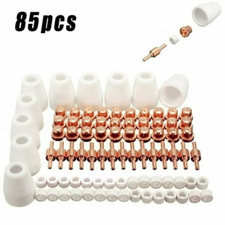 

BCLONG 85pcs LG-40 PT-31 Air Plasma Cutting Cutter Consumables CUT-40 CUT-50D CT-312