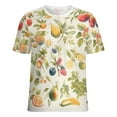 thumbnail image 5 of Various Fruits Women's T-Shirt Short Sleeve T Shirts Tops Tee Ladies Loose T, 5 of 6