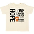 thumbnail image 3 of Inktastic Leukemia Cancer Hope Love Strength Boys or Girls Toddler T-Shirt, 3 of 5