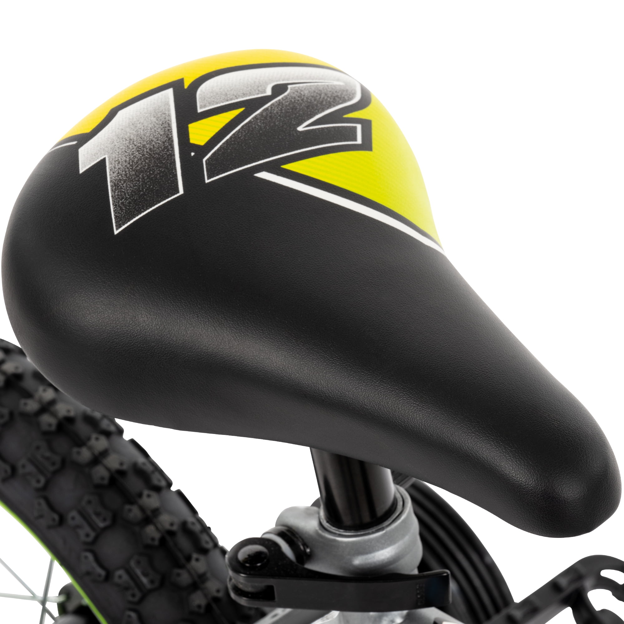 Huffy Rock It 12-inch Boys’ Bike with Training Wheels, Grey