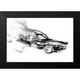 thumbnail image 2 of OnRei 18x13 Black Modern Framed Museum Art Print Titled - Smokin Car, 2 of 5