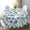 Blue Flowers, variant on American Flag Tablecloth Round 70 Inch Farmhouse Patriotic Tablecloth Polyester Washable Fabric Rustic 4th of July Table Cloth Decorative for Kitchen Picnic Indoor Outdoor Holiday Party