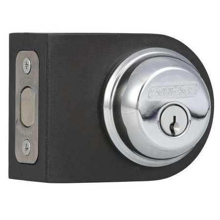 Schlage B60 Single Cylinder Grade 1 Deadbolt from The B-Series, Polished Chrome