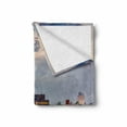 thumbnail image 2 of Charleston Soft Flannel Fleece Blanket, American Landscape from South Carolina Architecture Theme Buildings Urban Life, Cozy Plush for Indoor and Outdoor Use, 60" x 80", Multicolor, by Ambesonne, 2 of 6