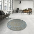 thumbnail image 4 of Ahgly Company Machine Washable Indoor Rectangle Traditional Smokey Gray Area Rugs, 8' x 10', 4 of 7