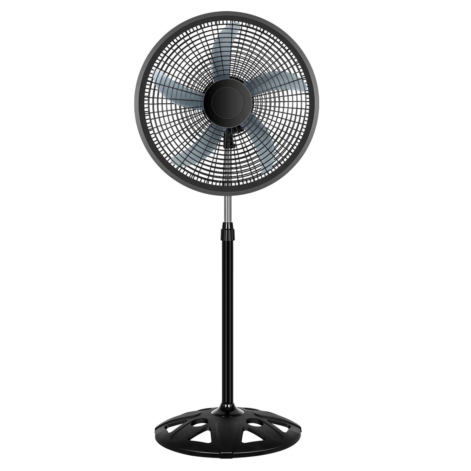 SUGIFT 18" Pedestal Fan 3 Adjustable Speeds For Bedroom, Living Room, Office Black