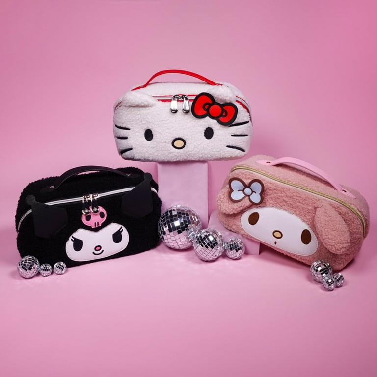 Impressions Vanity Kuromi Unfold Travel Makeup Bag, Opens Flat