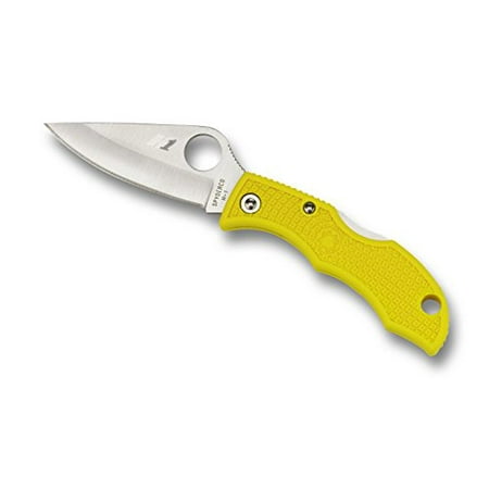 Spyderco Ladybug 3 Salt Lightweight Yellow FRN Plainedge Folding Knife