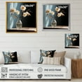 thumbnail image 4 of Designart "Minimalist Dream Of Mums" Mums Floater Framed Wall Art Living Room, 4 of 5