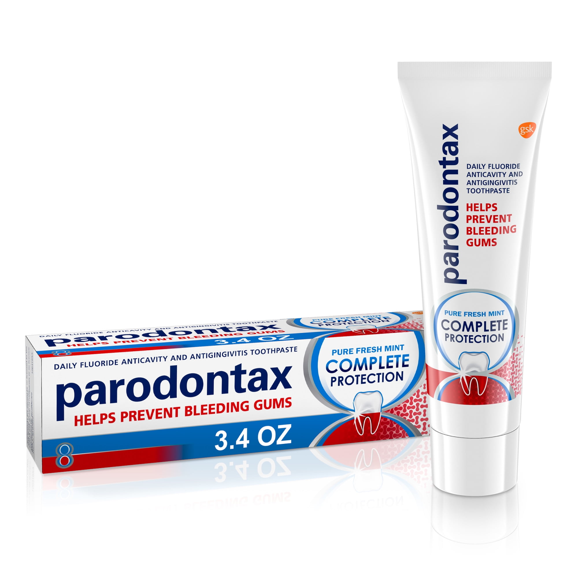Parodontax Complete Protection Toothpaste, Pure Fresh Mint, 3.4 Oz