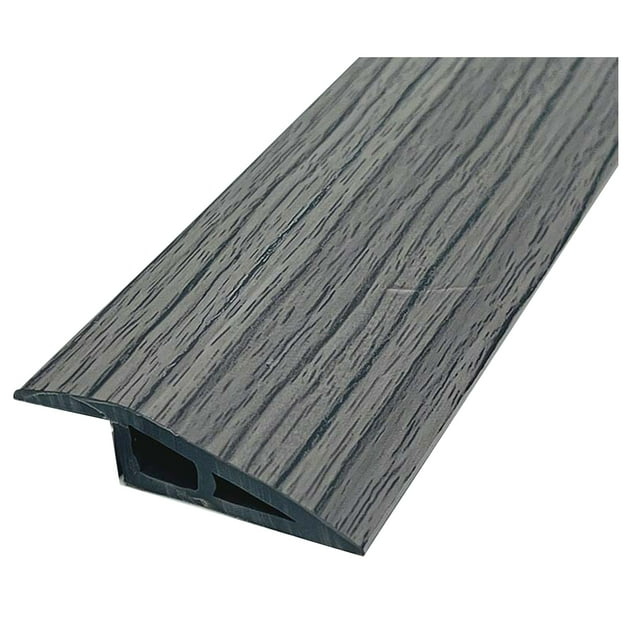 Visland 1/1.5CMx100CM PVC Threshold Ramp Self-Adhesive Floor Transition Strip Non-slip Doorways Carpet Tile Overlap Edge Reducer