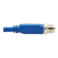 thumbnail image 3 of Tripp Lite M12 X-code Cat6a 10g F/utp Cmr-lp Shielded Ethernet Cable (m/m), Ip68, Poe, Blue, 2 M (6.6 Ft.) - Network Cable - Taa Compliant - 8 Pin M12-x (m) To 8 Pin M12-x (m) - 6.6 Ft - Foiled, 3 of 3