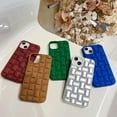 thumbnail image 7 of Solid Colour Woven Pattern Phone case, Macaron Colour, Comfortable Hand Feeling, Silicone Phone case for iPhone 15 14 13 12 11 Pro Max Mini XS XR X 7 8 Phone Case (Black,iPhone 14 Plus), 7 of 7