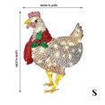 thumbnail image 4 of Yuarrent Decoración de Patio, adorno de Animal iluminado, estatua de resina de jardín de Navidad, farol, césped, Patio, atmosfera, accesorio artesanal Type3 NO3 Yuarrent HA009607-01B, 4 of 6