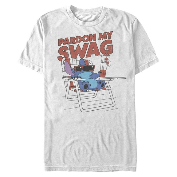 Mens Lilo & Stitch Pardon My Swag Stitch T Shirt