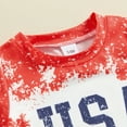 thumbnail image 5 of Okbabeha 4th Of July Baby Boy Clothes Infant Toddler American Flag Outfit USA Tops Tshirt Summer Shorts Clothing Set, 5 of 7