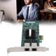 thumbnail image 4 of Tarjeta Wifi Pcie PCI-E X1 con cable Tarjeta de red multifunción de doble puerto Gigabit para escritorio para computadora para PC ANGGREK Otros, 4 of 8