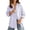 Purple, variant on Edvintorg Blouses for Women Dressy Casual Striped Long Sleeve Turndown Collar Button Down Shirt Women Tops Fashion Clothing Red XXL