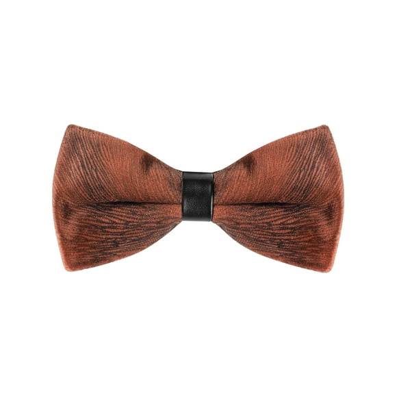 CORBATA DE LAZO AJUSTABLE DE VELVET INSPIRAR CHIC PARA HOMBRES, PRE-ATADA, TAMAÑO ÚNICO, NARANJA OSCURO, PARA PROM Y BODA
