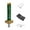 Green, variant on Universal Touch-Sensitive Illuminated Katana Sword Shift Knob with 4 Adapters (12mm, 11mm, 10mm, 8mm) for Most Manual Cars